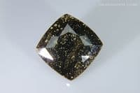 Zhamanshinite tektite, faceted, Kazakhstan.  4.81 carats.