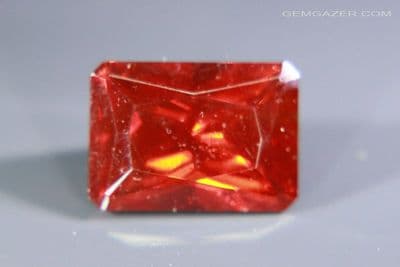 Zincite, faceted, Poland. 13.95 carats.