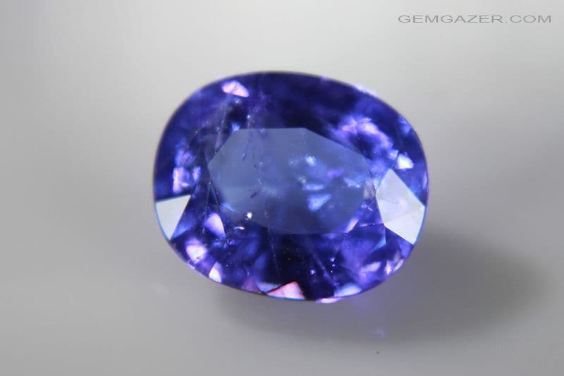 Zoisite var Tanzanite purple-blue faceted Tanzania 2 15