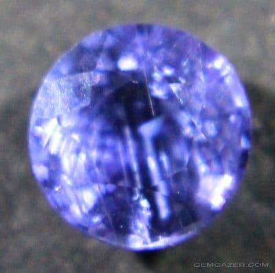 Zoisite, var: Tanzanite, violet-blue faceted, Tanzania.  1.10 carats.  ** SOLD **