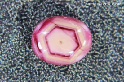 Zoned Ruby cabochon, Myanmar. 1.85 carats.  ** SOLD **