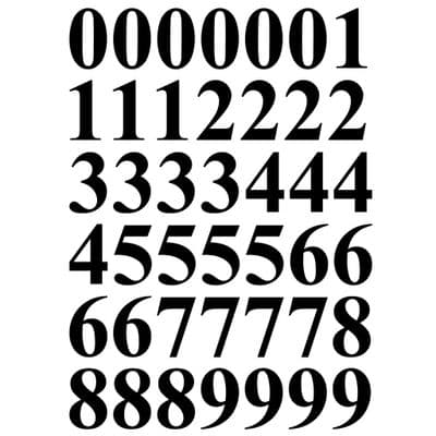 Vinyl Numbers | Number Stickers