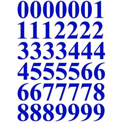 Small Vinyl Numbers | Small Number Stickers