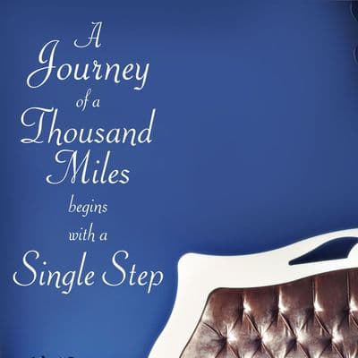 A Journey Of A Thousand Miles Wall Sticker