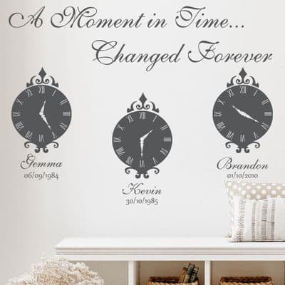 A Moment In Time Family Wall Sticker