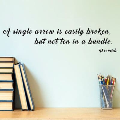 A Single Arrow Wall Quote Sticker