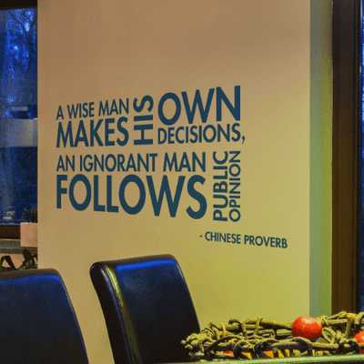 A Wise Man Wall Quote