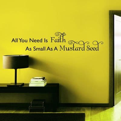 All You Need Is Faith Wall Sticker