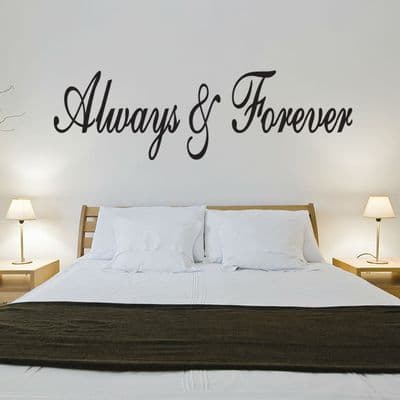 Always & Forever Love Wall Sticker