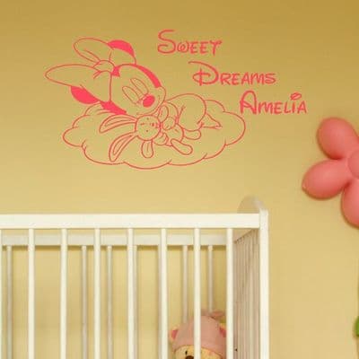 Baby Minnie Mouse Girls Wall Sticker