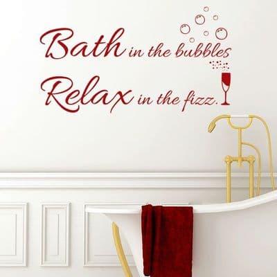 Bath In The Bubbles Wall Sticker
