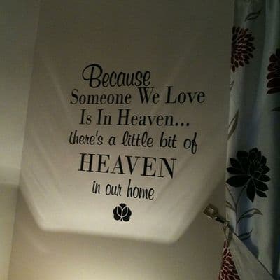 Because Someone We Love Wall Sticker