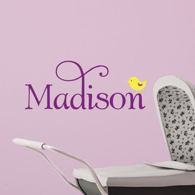 Bird Name Wall Sticker