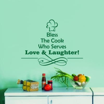 Bless The Cook Wall Sticker