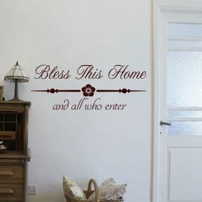 Bless This Home Wall Sticker