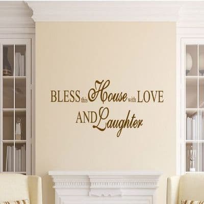 Bless This House Family Wall Sticker