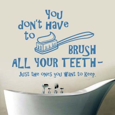 Brush All Your Teeth Sticker