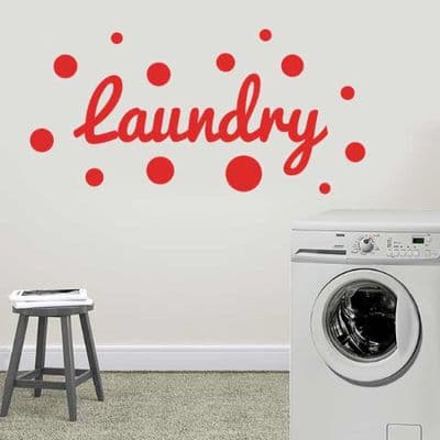 Bubble Laundry Wall Art Sticker