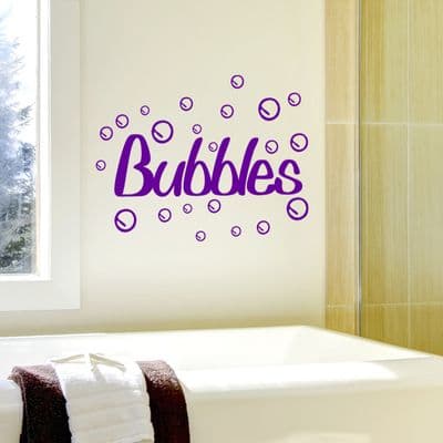 Bubbles Bathroom Sticker