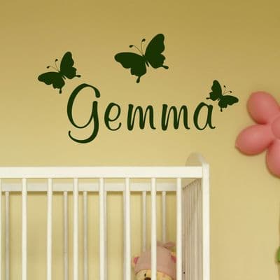 Butterfly Name Wall Stickers