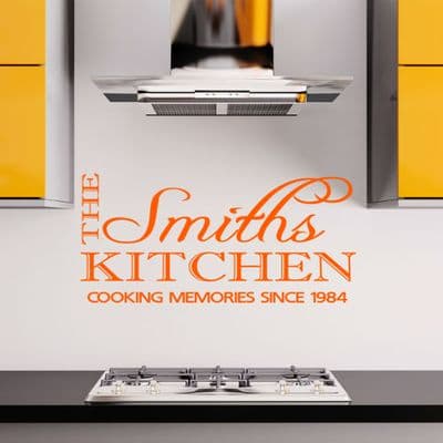 Cooking Memories Personalised Sticker