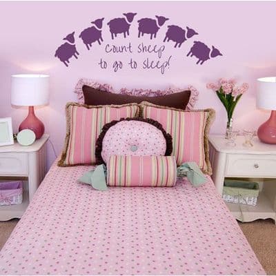 Count Sheep To Help You Sleep Wall Sticker