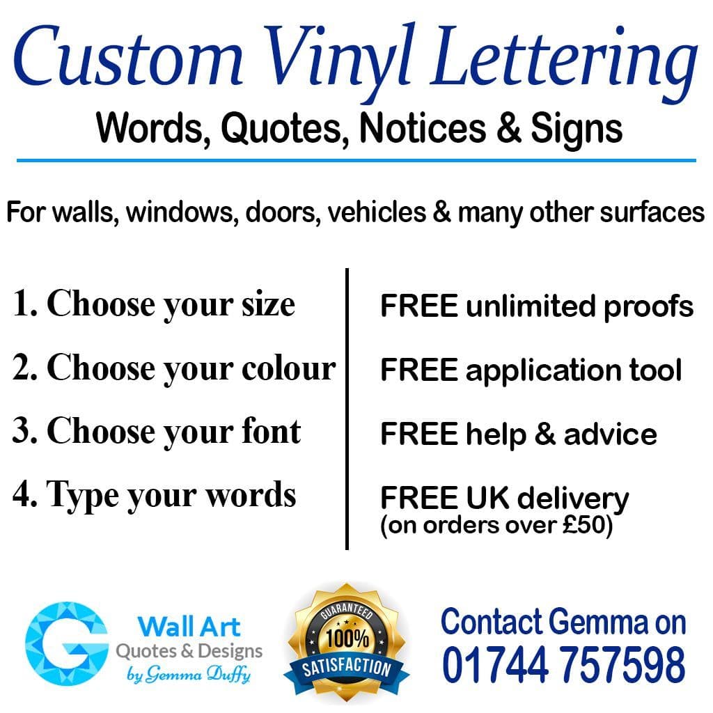 Offset Vinyl Lettering Custom Vinyl Lettering Stickers