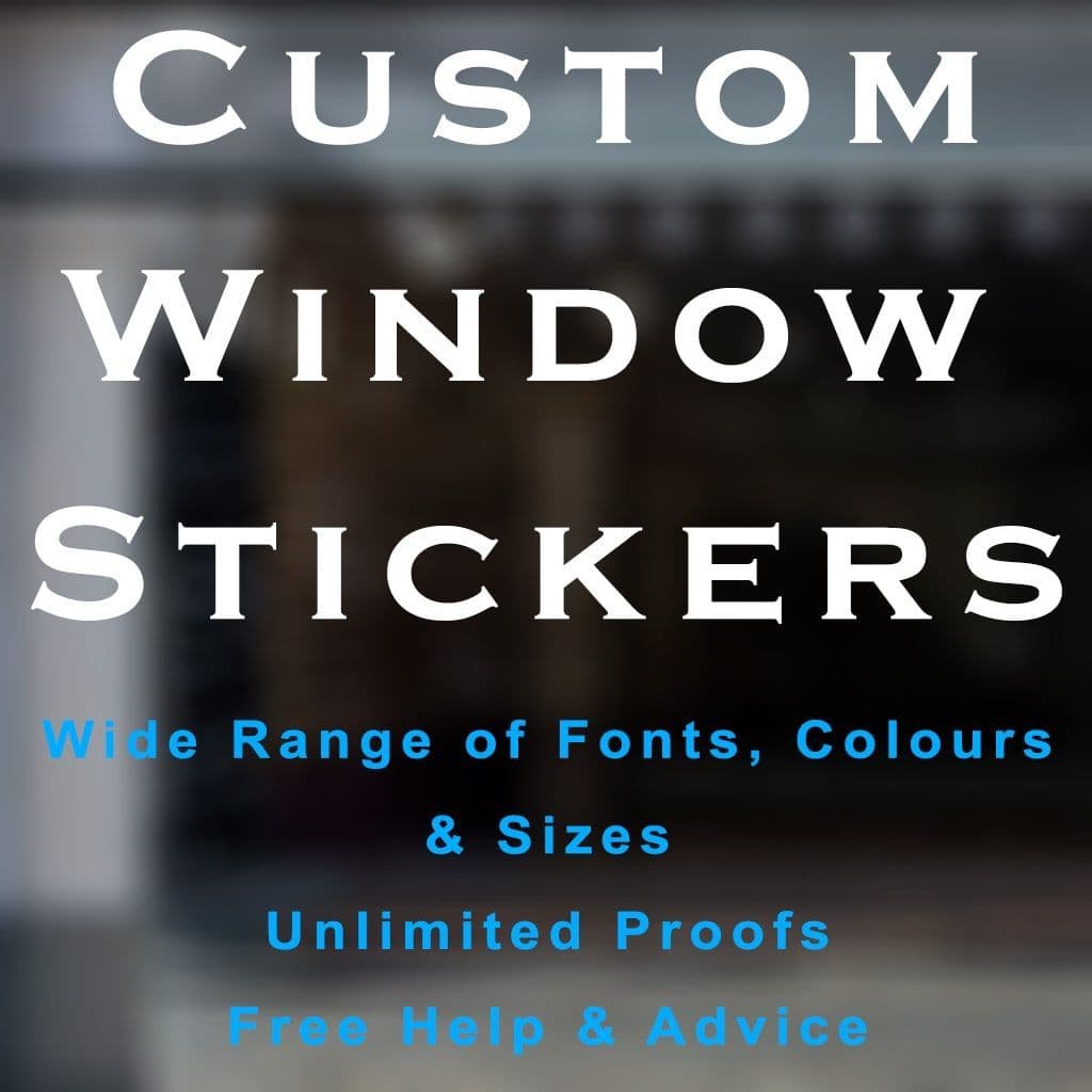 Custom Vinyl Window Stickers | Custom Window Stickers