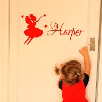Cute Fairy Name Wall Stickers