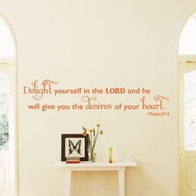 Delight Yourself In The Lord Wall Sticker