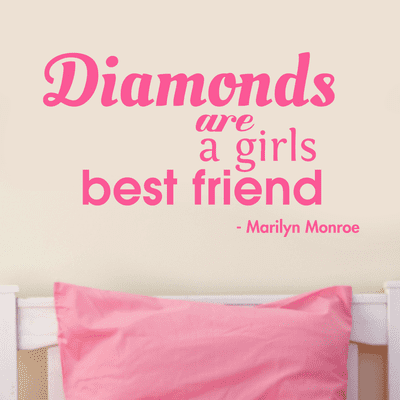 Diamonds Are A Girls Best Friend Wall Sticker