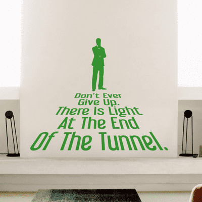 Don't Ever Give Up Wall Sticker