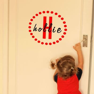 Dots & Name Wall Sticker