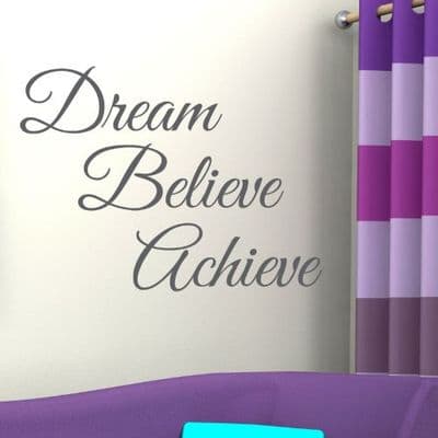 Dream Believe Achieve Wall Sticker