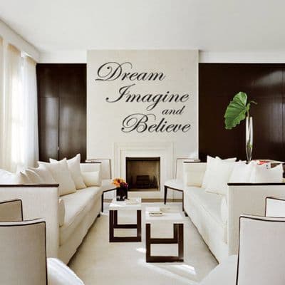 Dream Imagine Believe Wall Sticker