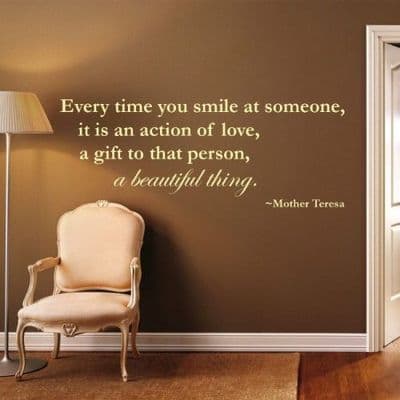 Every Time You Smile Wall Quote