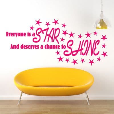 Everyone Is A Star Wall Sticker