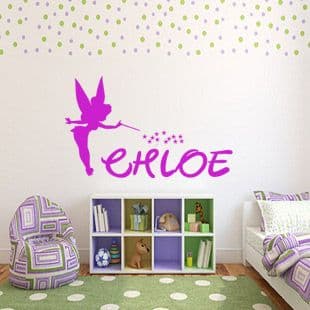 Fairy & Name Wall Sticker