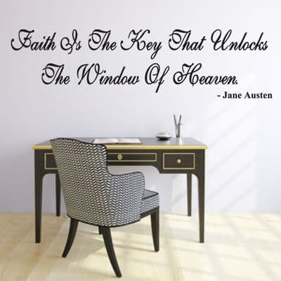 Faith Is The Key Wall Sticker
