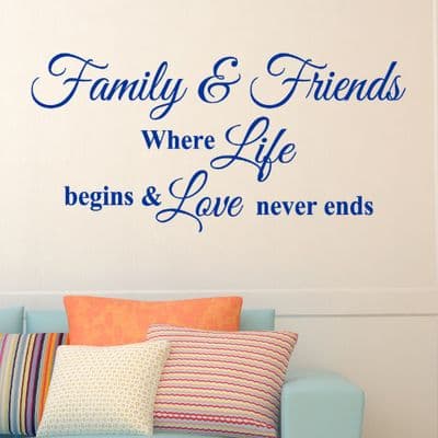 Family And Friends Wall Sticker