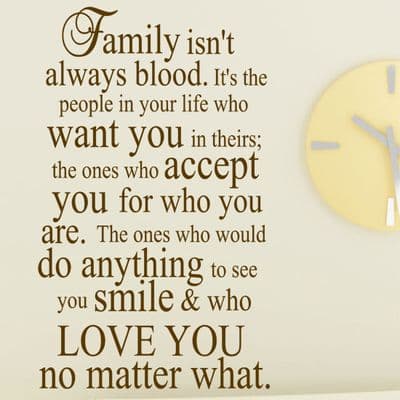 Family Isn't Always Blood Wall Sticker