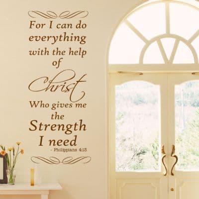 For I Can Do Christian Wall Sticker