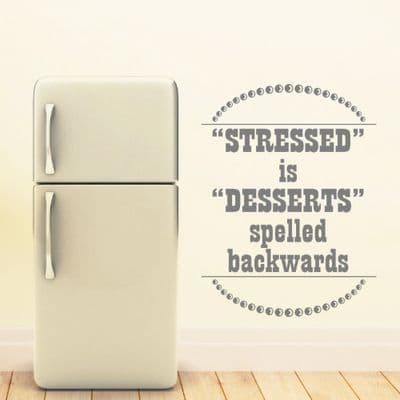 Funny Kitchen Wall Sticker Stressed