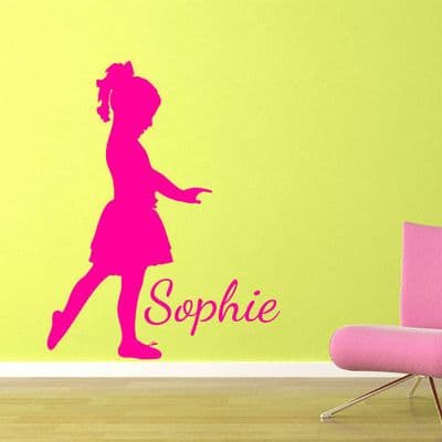 Girl Dancer Wall Sticker