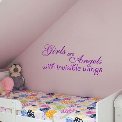 Girls Are Angels Wall Sticker