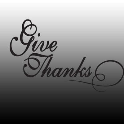 Give Thanks Wall Art Sticker