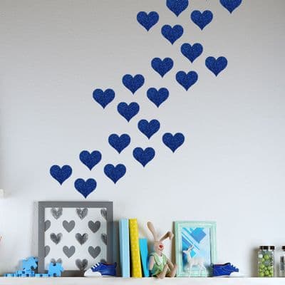 Glitter Heart Stickers