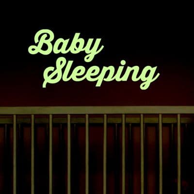 Glow In The Dark Baby Sleeping Sticker
