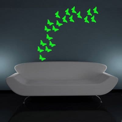 Glow In The Dark Butterfly Wall Stickers