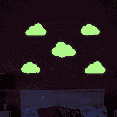 Glow In The Dark Cloud Wall Sticker